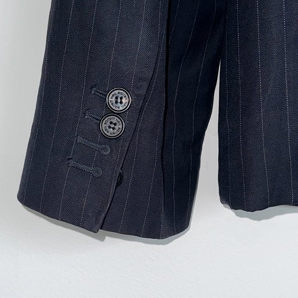 Neil Barrett double breast blazer in navy with white pinstripe. - Picture 4 of 6